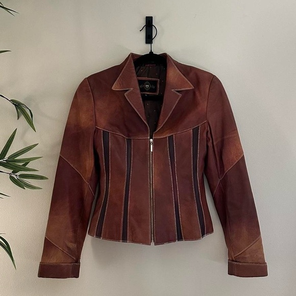 Brown Leather Women's Jacket